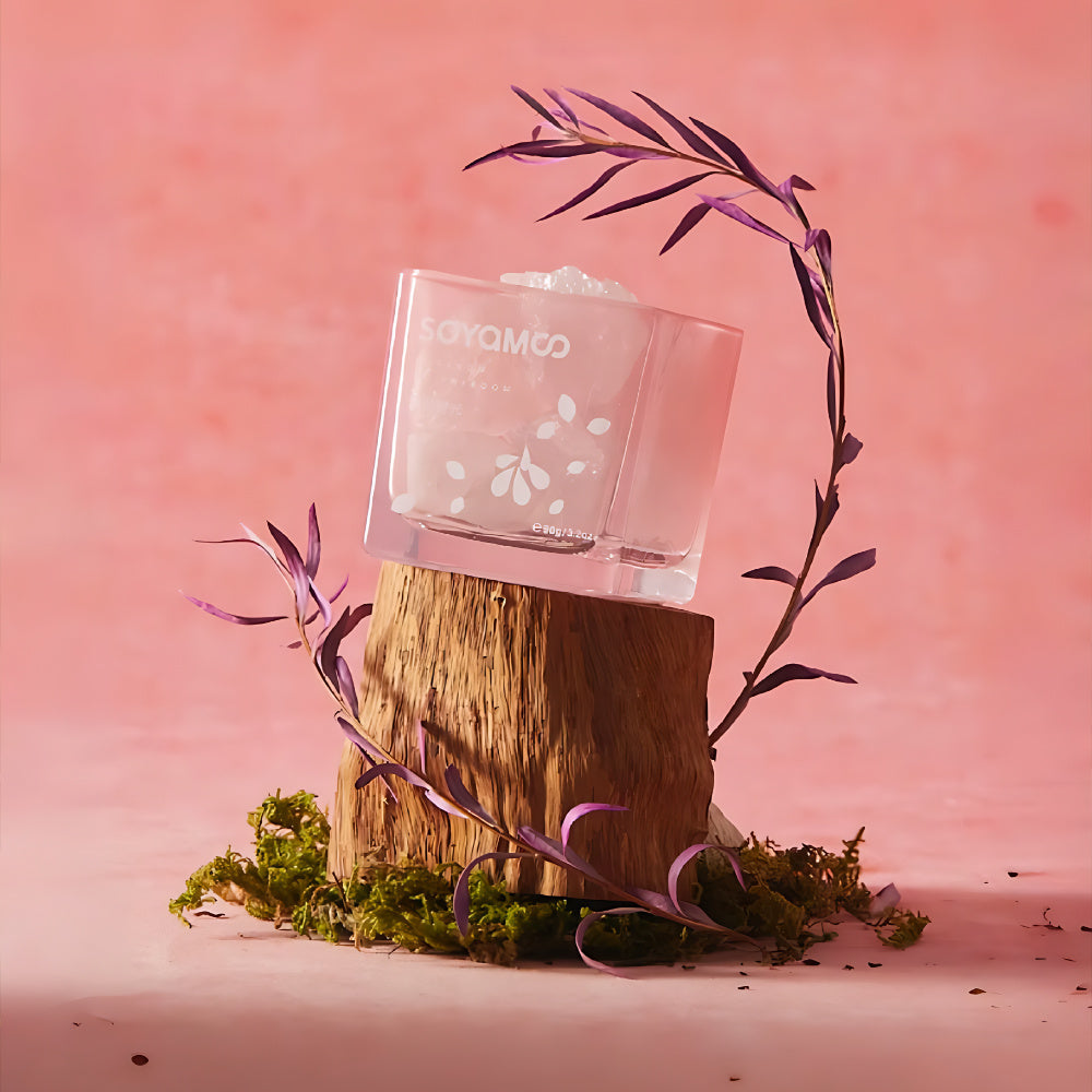 White Peach Crystal Stone Diffuser Set