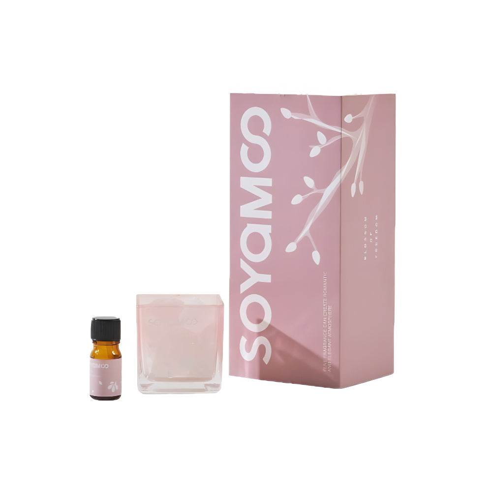 White Peach Crystal Stone Diffuser Set